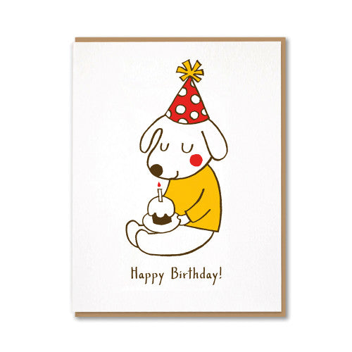 Grußkarte Happy Birthday Hund
