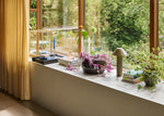 Blumentopf MARU blau/braun