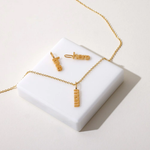 MOM - LOVE - KETTE vergoldet