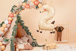 Folienballon Ziffer - Tiere 1-7