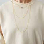 MOM - LOVE - KETTE vergoldet