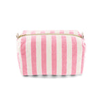 Kulturtasche - Gestreift/Rose