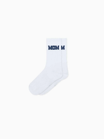 MOM College Socken - Weiß/Blau