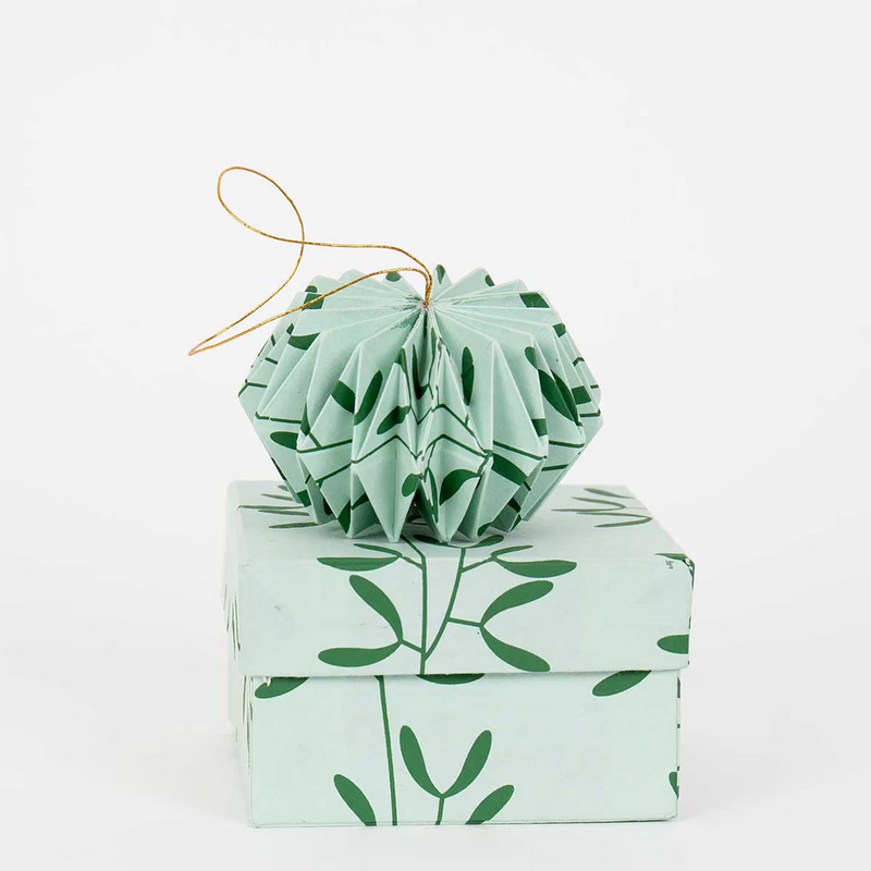 Baumschmuck - ORIGAMI grün