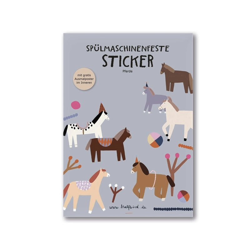 Spülmaschinenfeste Sticker PFERDE