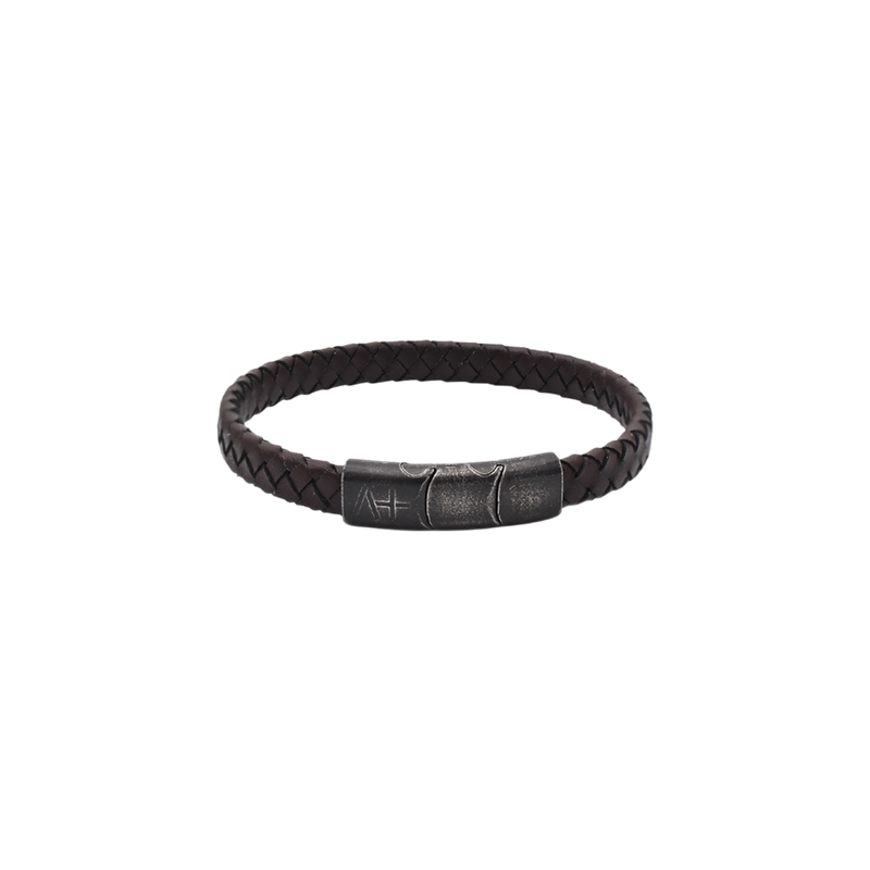 Männer Lederarmband TWIST BROWN