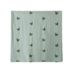 Servietten Heart Green
