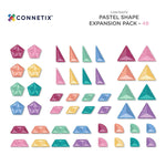 48 pc Pastel Shape Expansion Pack | Connetix