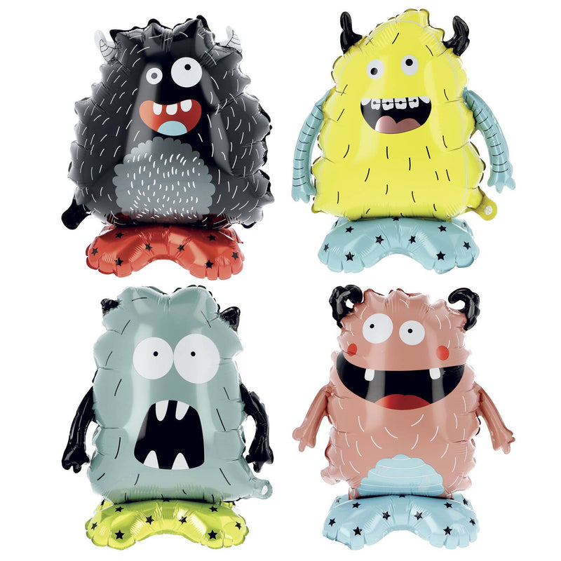 stehender Folienballon Monster Party