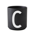 ABC Cups Schwarz - Design Letters