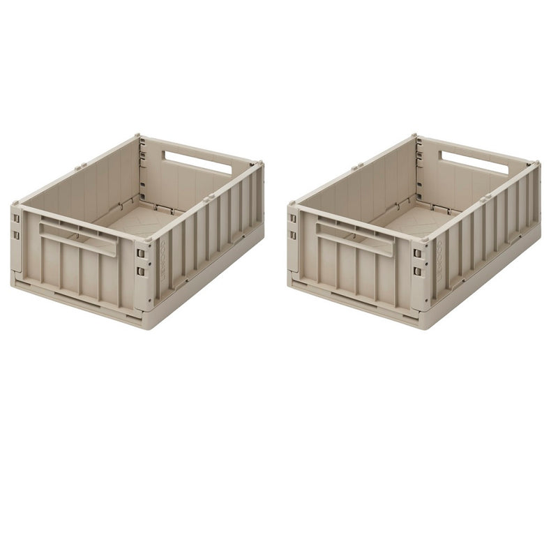 Klappbox "Weston" medium 2er Pkg Sandy