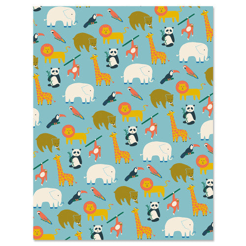 Gift Wrap - Zoo