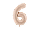 Folienballon Ziffer - 0-9 dunkelbeige 72 cm