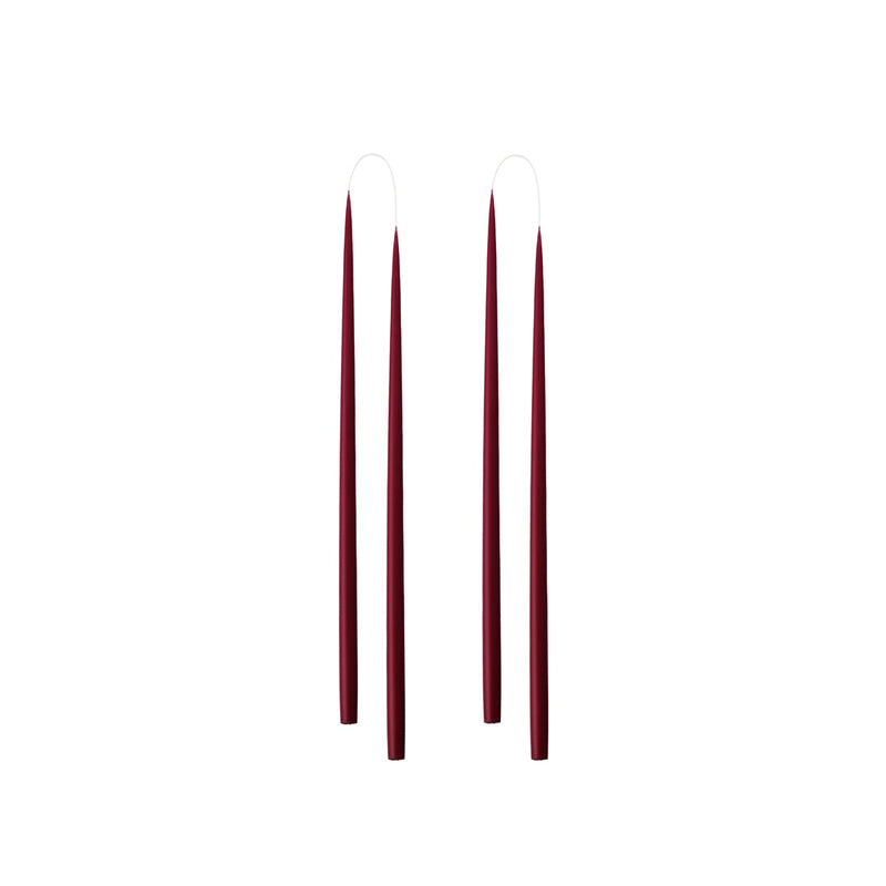 dünne Stabkerze 1,3x28 cm - Light Bordeaux | 1 Stück