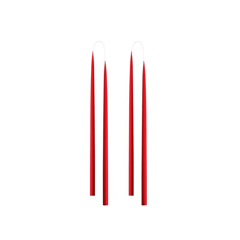 dünne Stabkerze 1,3x28 cm - X-Mas Red | 1 Stück