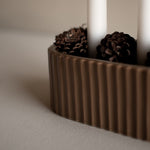 Adventkranz STRIPE - shiny nougat