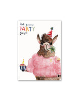 Postkarte - hat jemand Party gesagt