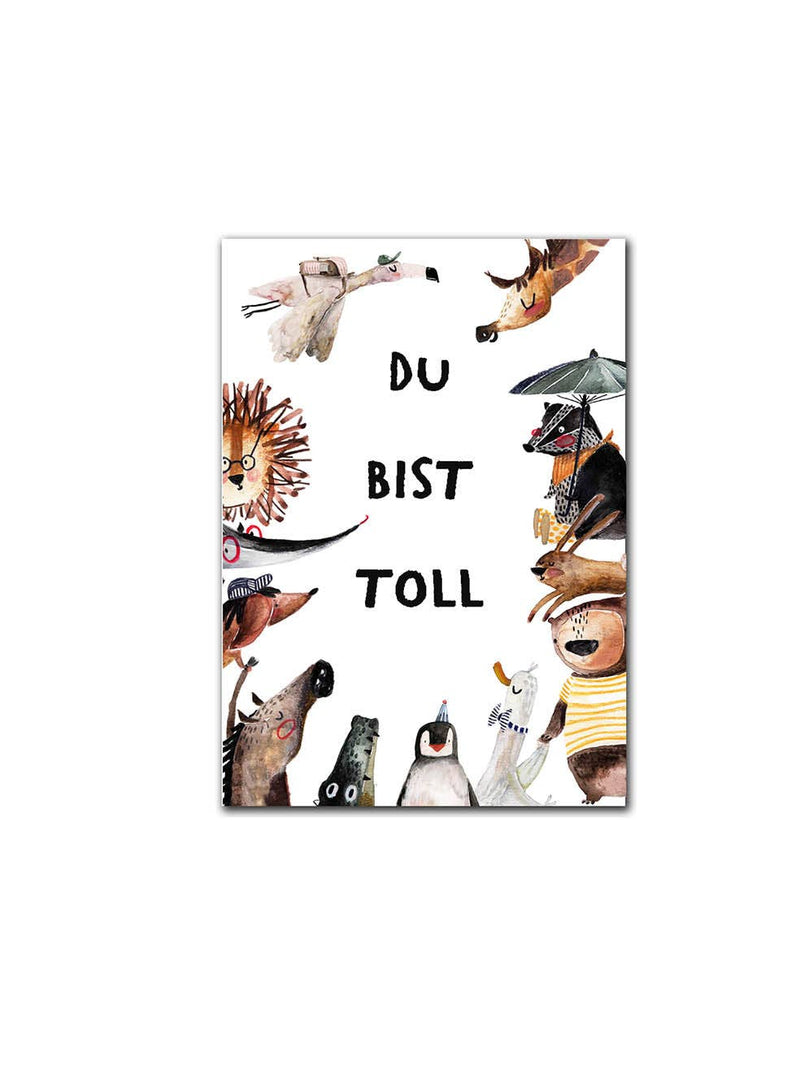 Postkarte - Du bist toll
