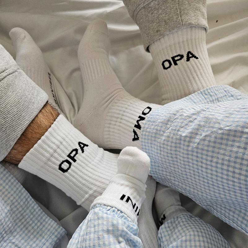 Socken OPA Weiß/Schwarz