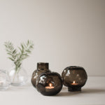 Mini Vase/Kerzenglas BUNCH - braun