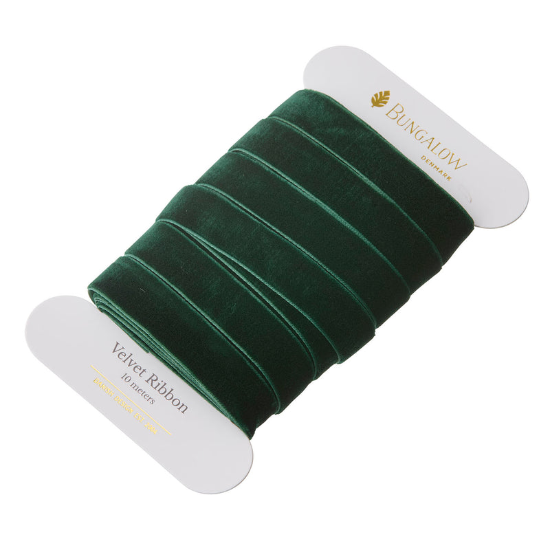 Ribbon Velvet 16mm Hunter